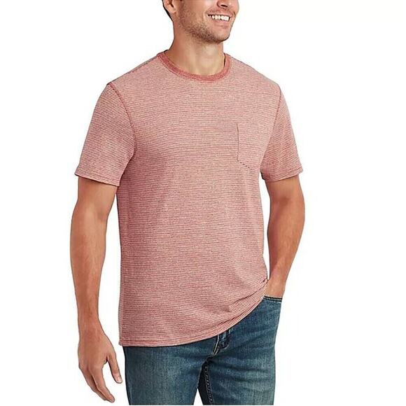Member's Mark Men's 2Pack Everyday Soft Wash Tee Red/Gray Size S NEW - Picture 4 of 8